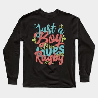 Just A Boy Who Loves Rugby Gift product Long Sleeve T-Shirt